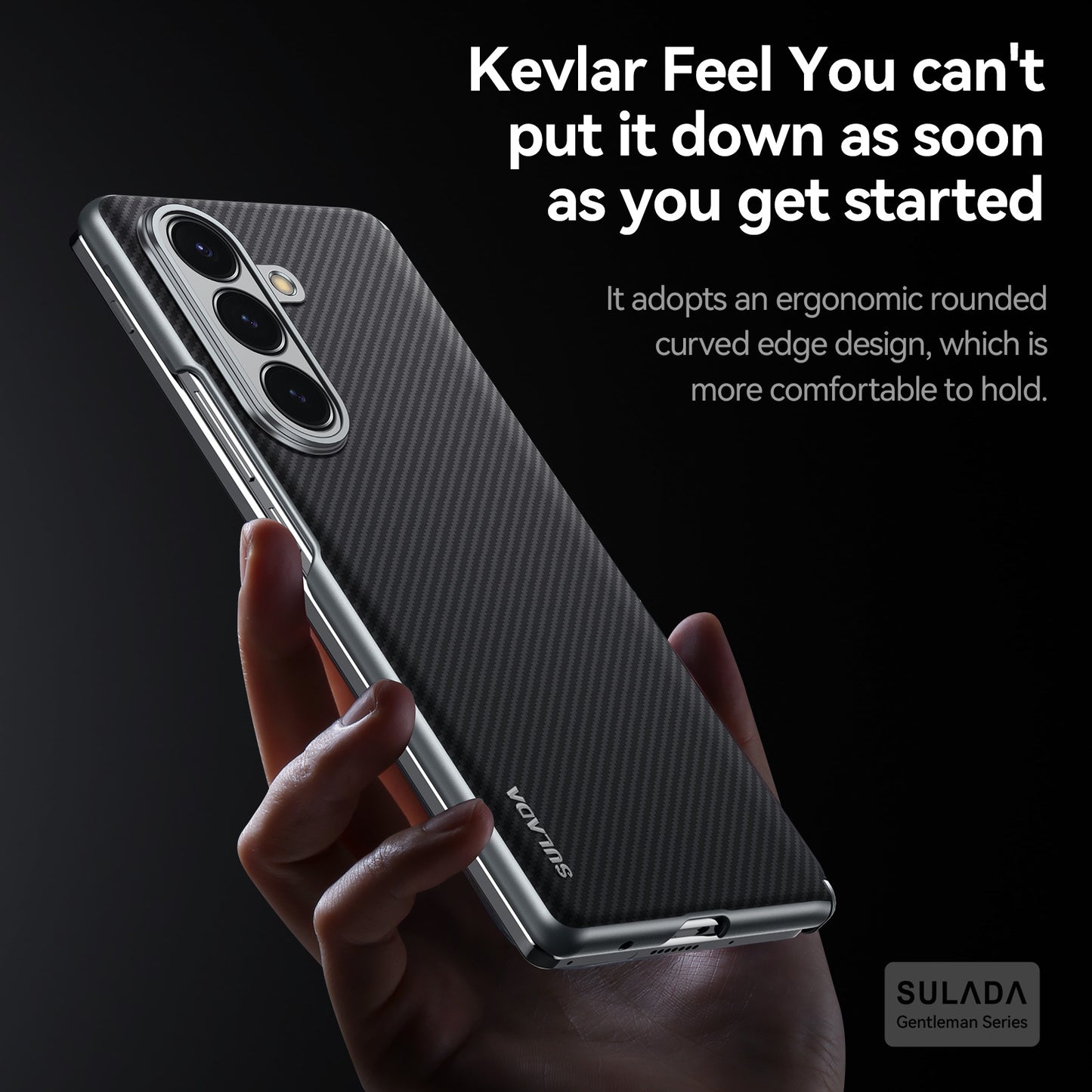 For Samsung Galaxy Z Fold7 Case - Carbon Fiber Texture, Hinge Protection, Camera Lens Guard, Magnetic Wireless, Frameless Design