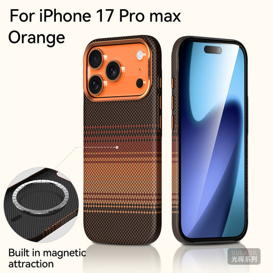 For iPhone 17/17pro/17Pro Max Case, Shockproof Full-Body Protection, Supports Wireless Charging, Woven Texture, Anti-Slip Design