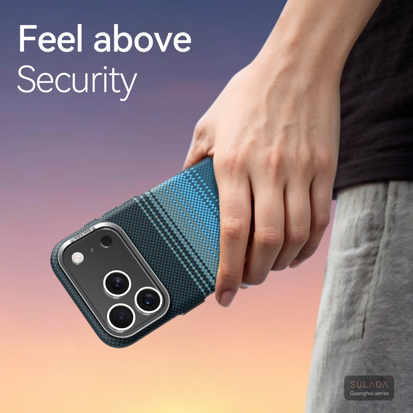 For iPhone 17/17pro/17Pro Max Case, Shockproof Full-Body Protection, Supports Wireless Charging, Woven Texture, Anti-Slip Design